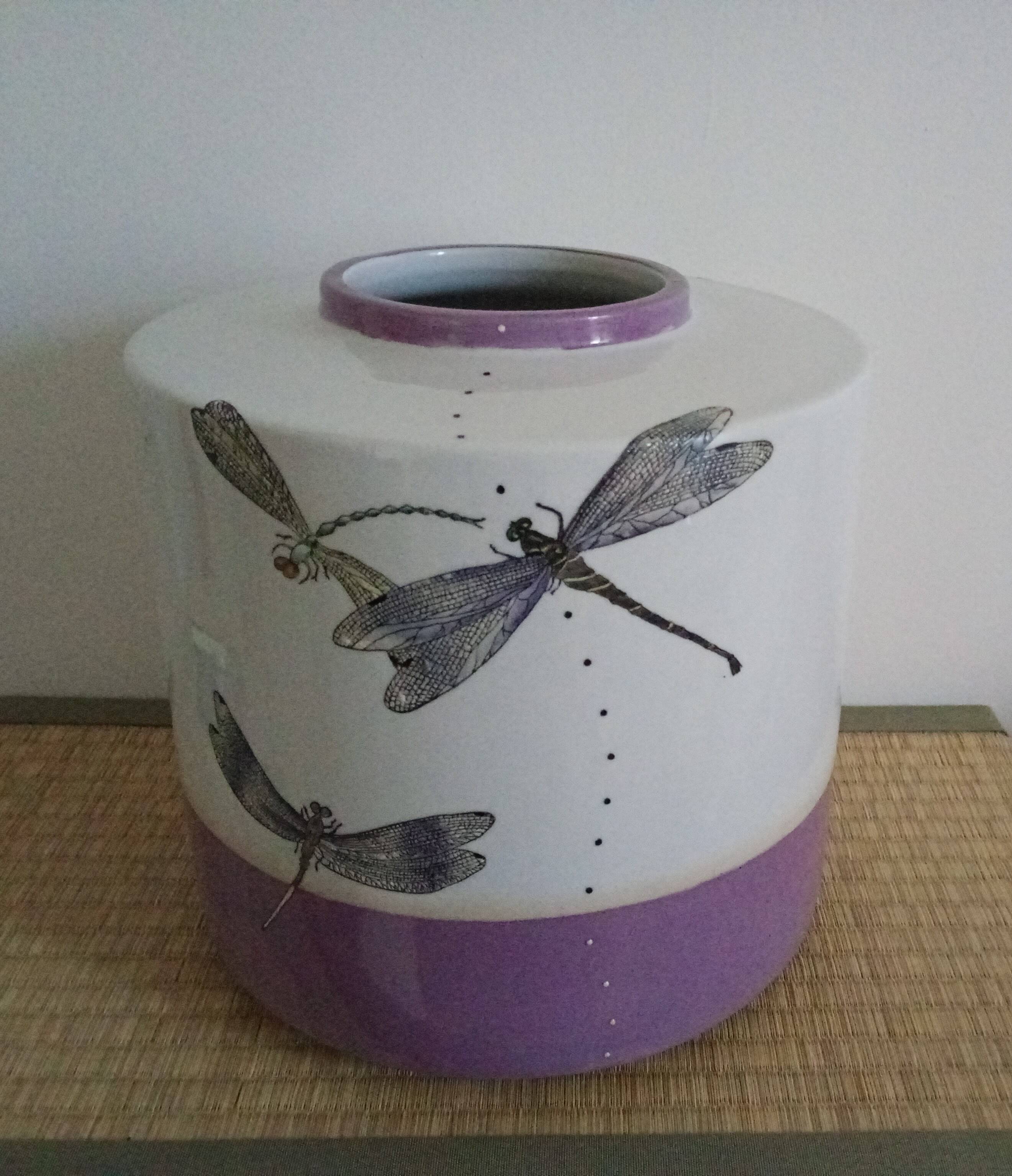 grand vase libellules Fabienne Jouvin.Asiatides 1999