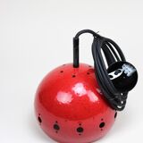 Vintage ball lamp, enamel, 70's, scandinavian design