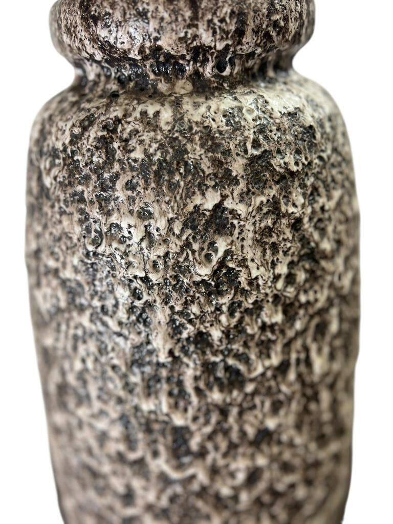 Vintage brown beige ceramic vase