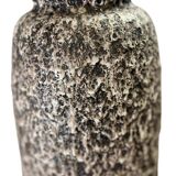 Vintage brown beige ceramic vase