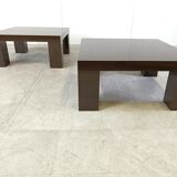 Paire de tables basses années 1970