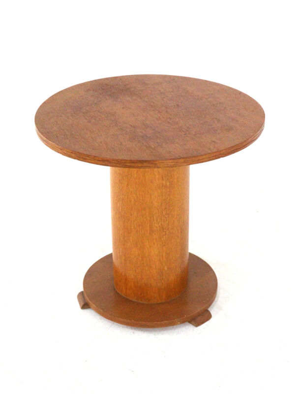 Art deco pedestal side table