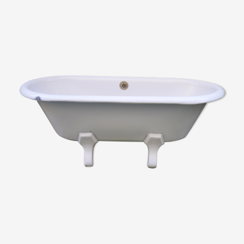 Old rounded emailed bathtub