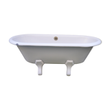 Old rounded emailed bathtub