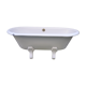 Old rounded emailed bathtub