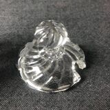 1980s Baccarat Crystal Jam Jar/Mustard Jar/Honey Jar With Lid, Model Bamboo