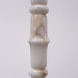 White Marble floor lamp Regency Italy 1970s