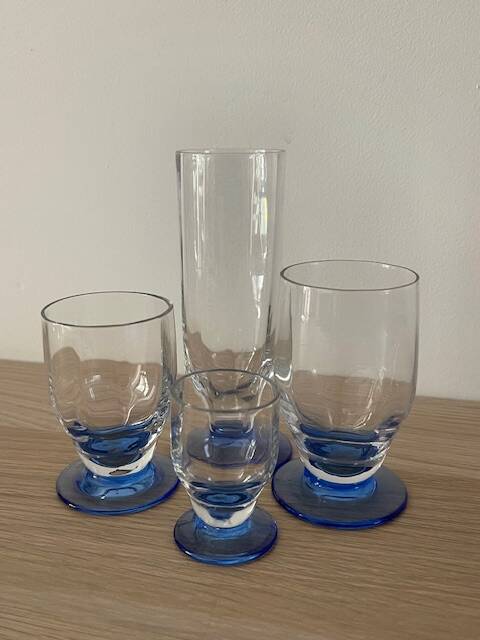 Daum Nancy crystal glassware set
