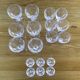 Set 6 wine glasses, 6 water glasses and 6 crystal shot glasses