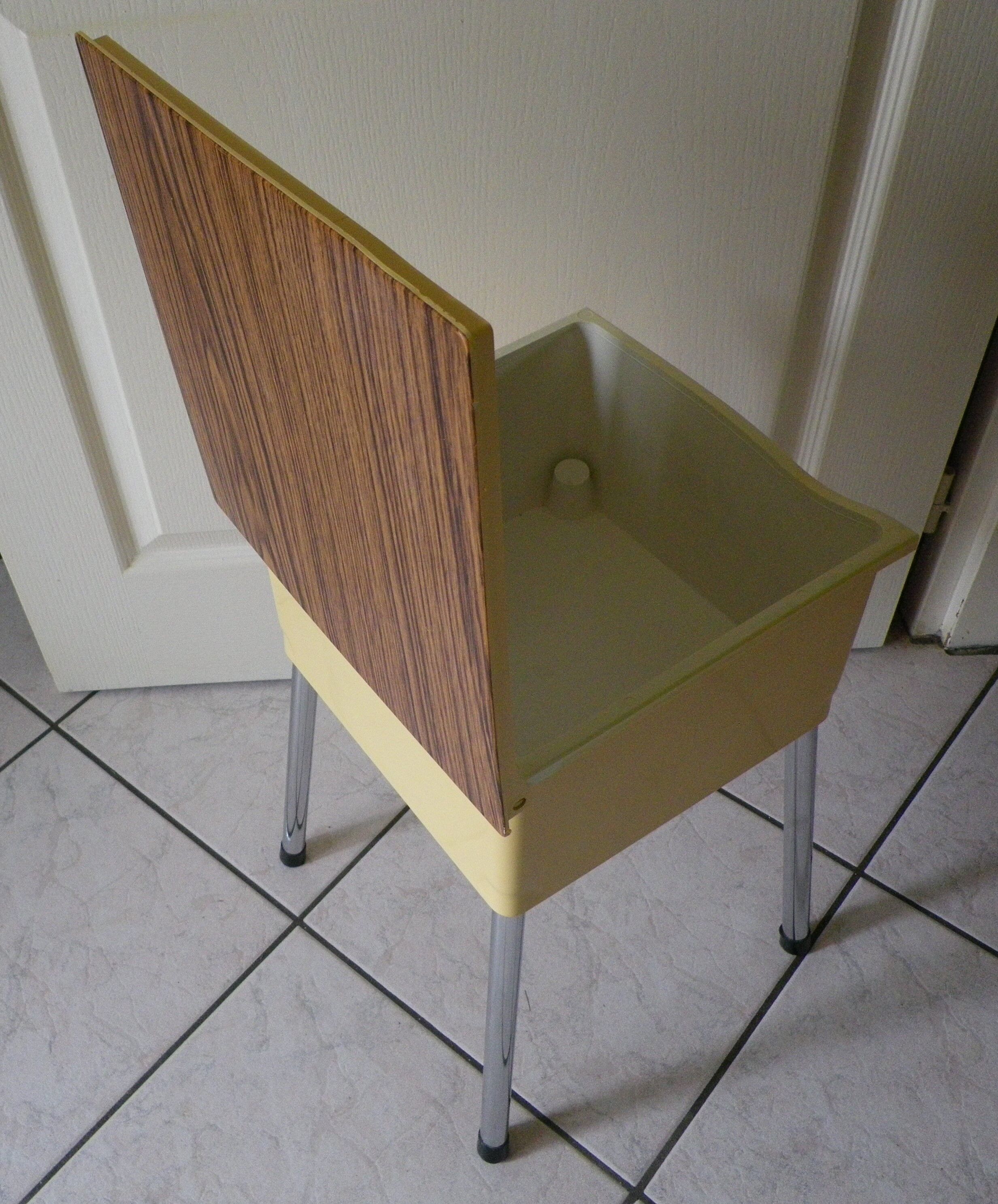 Vintage stool with storage box -1960s