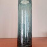 Large blown glass scroll vase - vintage Bendor glassware