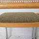 Paire de chaise Marcel Breuer cannage et tissu
