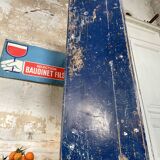 Commercial bank weathered wood panel.