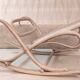 Footstool known as a "flâneuse" in bentwood by Thonet - 1910s/20s