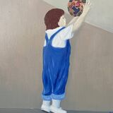 L'enfant au ballon - art figuratif contemporain