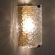 Pair of vintage Scandinavian glass sconces 1970