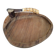 Wooden butter dish and knife