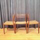 Set of three chairs, model 78, designed by Neils O. Möller, JL Møllers Møbe.