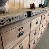 Workshop craft furniture with oak drawers early twentieth century