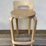 Alvar Aalto high stool for Artek