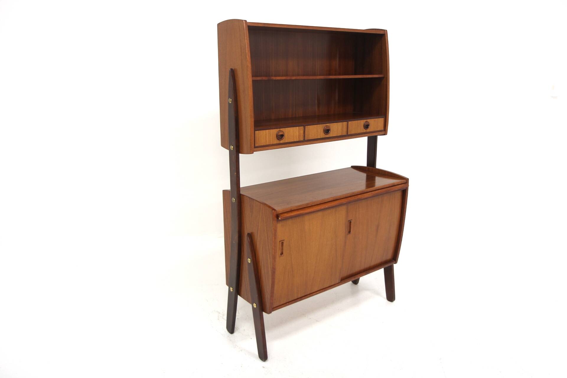 Scandinavian mahogany and beech secretary, Sweden, 1960
