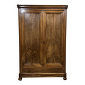 19th-century walnut wardrobe