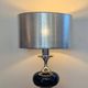 Lampe Space Age en chrome et verre