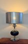 Lampe Space Age en chrome et verre