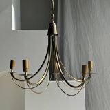 Modern metal chandelier with 5 lights