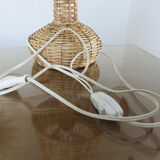 Scandinavian 70s rattan lamp