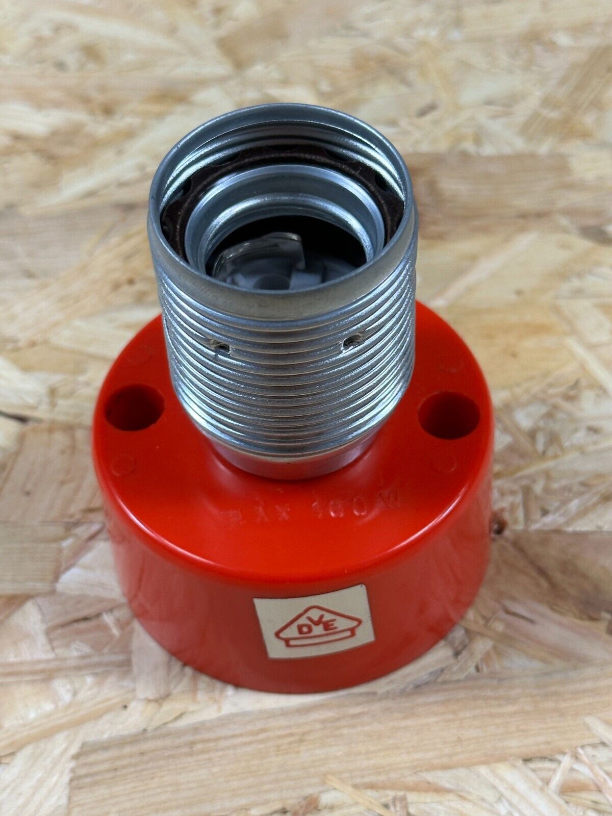 60s 70s discus wall lamp Teka Orange Space Age design aluminum metal