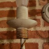 Keria wall lamp 3 branches ivory and gold
