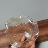 Globe de lampe en verre ambré vintage baladeuse supension