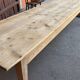 Very large farmhouse table 300 cm in fir from 1900, natural raw wood brewery.
