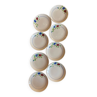 8 Beausoleil Digoin dessert plates