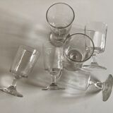 6 campaign glasses on foot, 19th