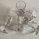 Set de 6 verres de campagne 19e rouleau à pied