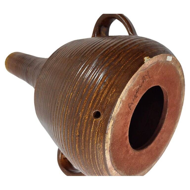 Accolay, Large Floor Lamp Base / Vase in Glazed Ceramic, 1960