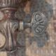Bronze wall sconce with tulip 19th century