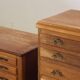 Vintage Danish 1967 Highboy 6 Drawer Dresser in Oak