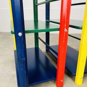 Pair of pencil-style shelves by Pierre Sala for children.