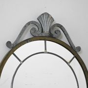 Miroir nordique en métal des années 50 – Design vintage