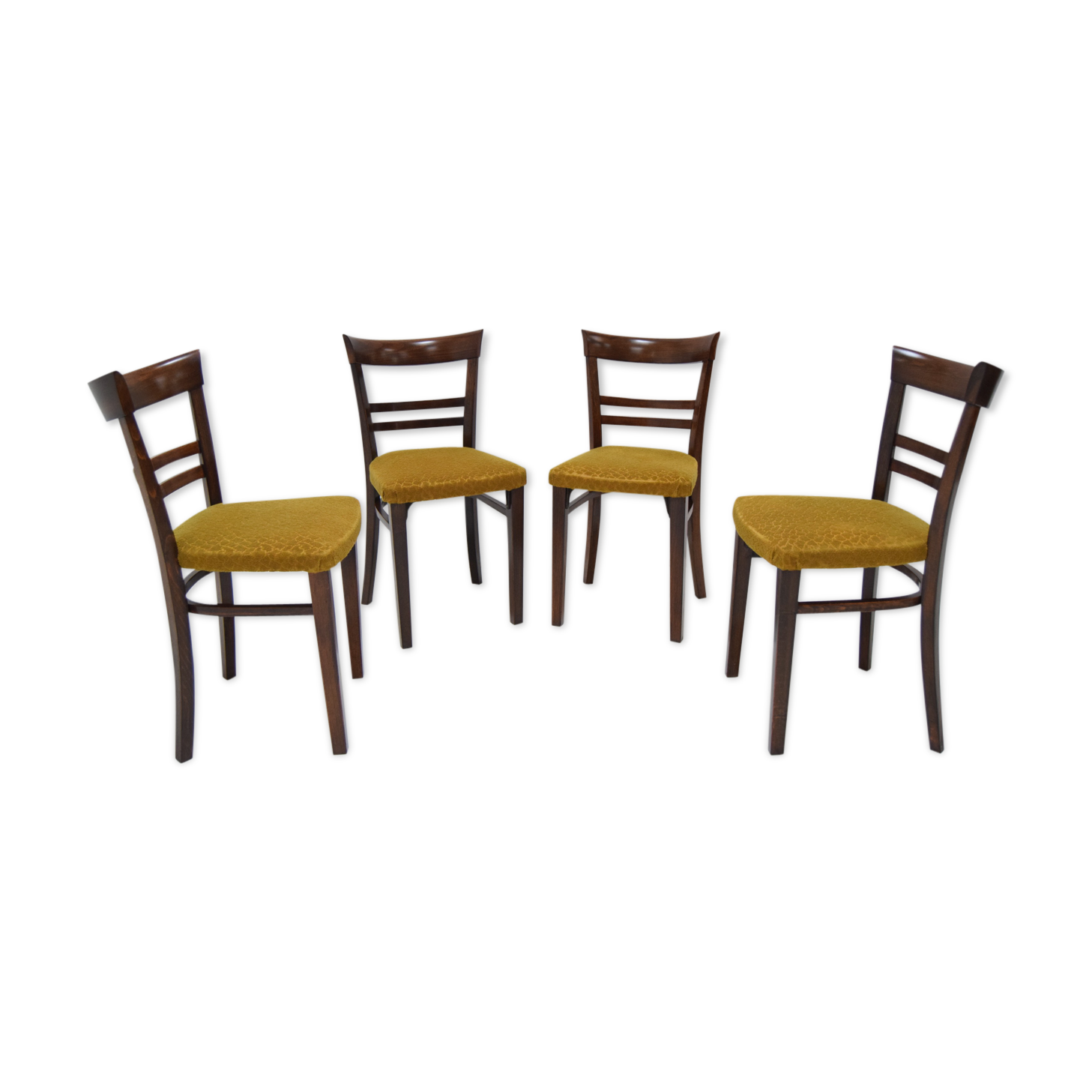 Set of Four Art Deco Dining Chairs By Fischel,1930‘s.