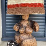 Vintage 70's wool lampshade
