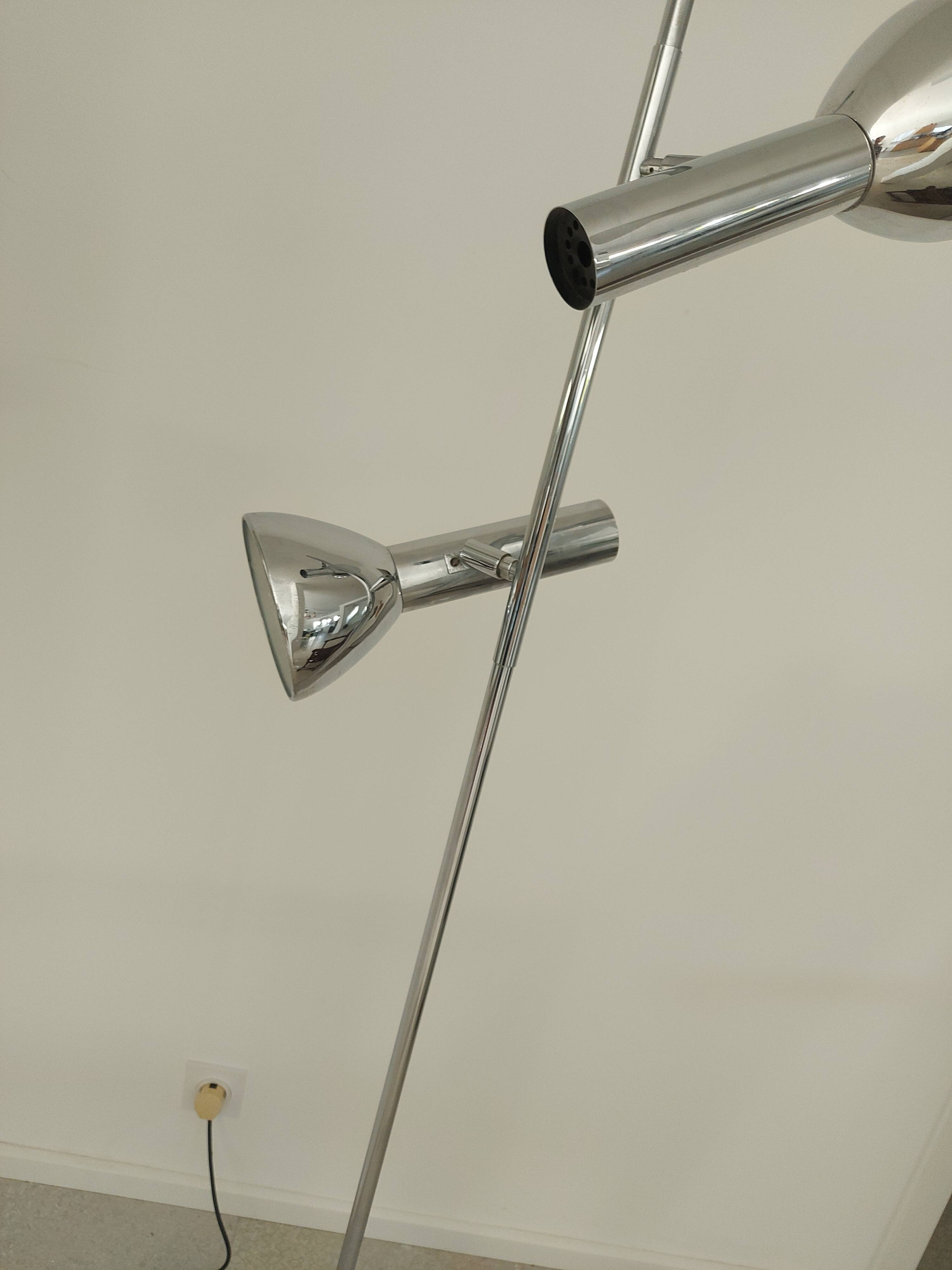 Vintage 70'S chrome floor lamp