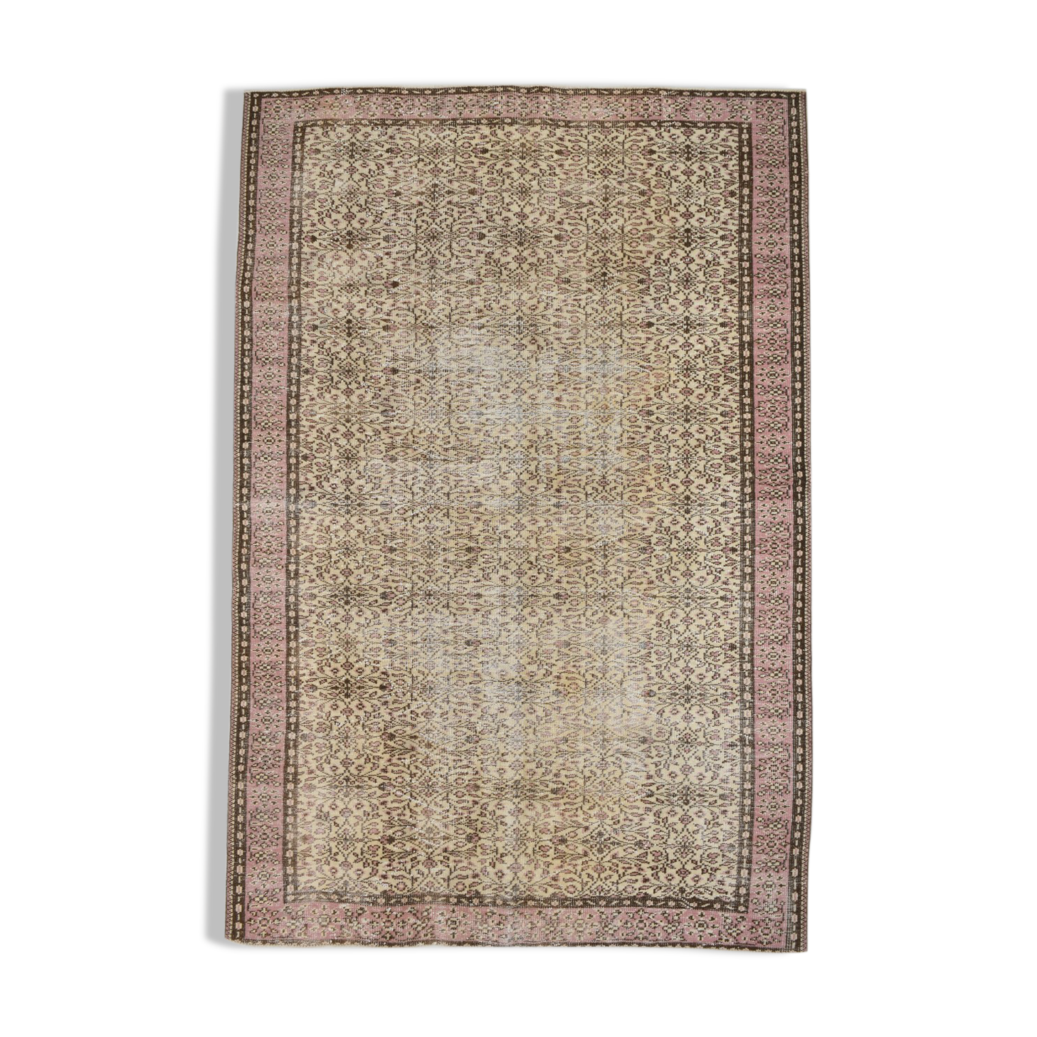 Hand-made vintage rug 303x206cm