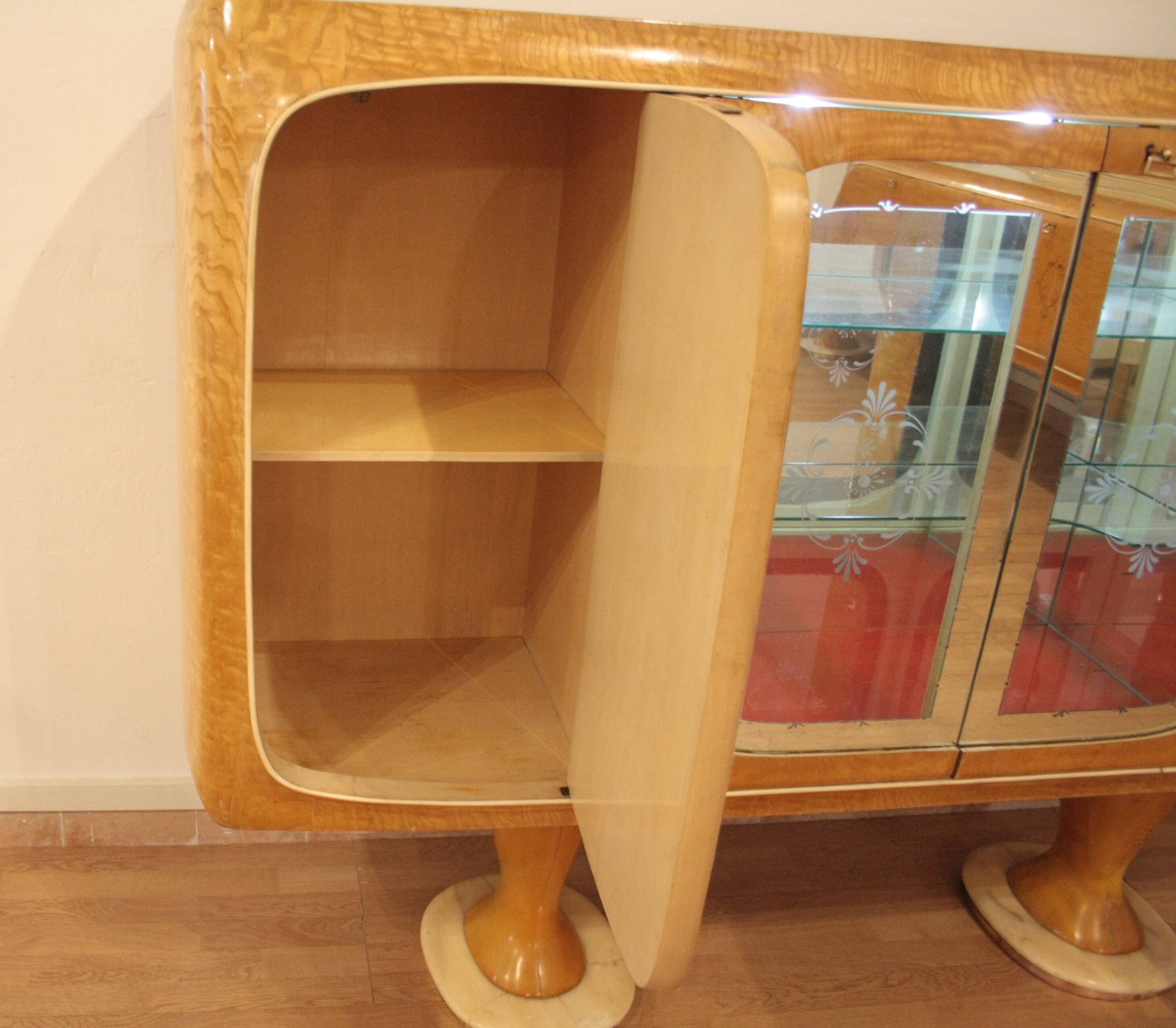 Meuble bar Buffet Mid-Century Modern, années 1950