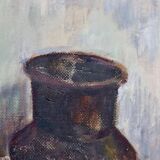 Original Swedish oil on panel "Still Life" vintage and framed.