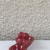 Saleron slurry in enamelled ceramic red and vintage gold