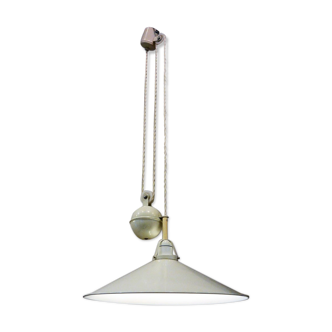 "Top" suspension with counterweight